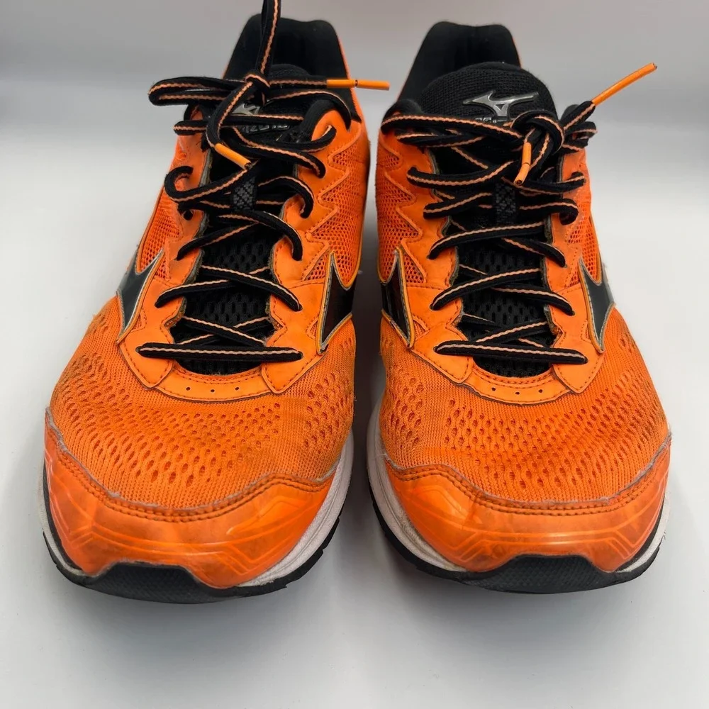 Mizuno Wave Rider 20 Clownfish Men's 11 Orange Black Running Shoes J1GC170313